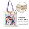 K-Pop Demon Hunters Canvas Tote Bag with a Magnetic Closure