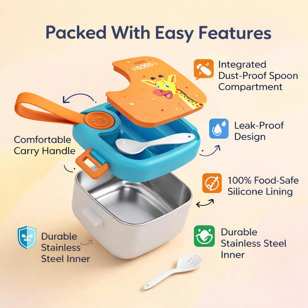 Kids Lunch Box with Stainless Steel Inner