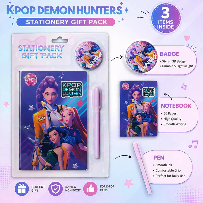 K POP Demon Hunters Stationery Gift Pack