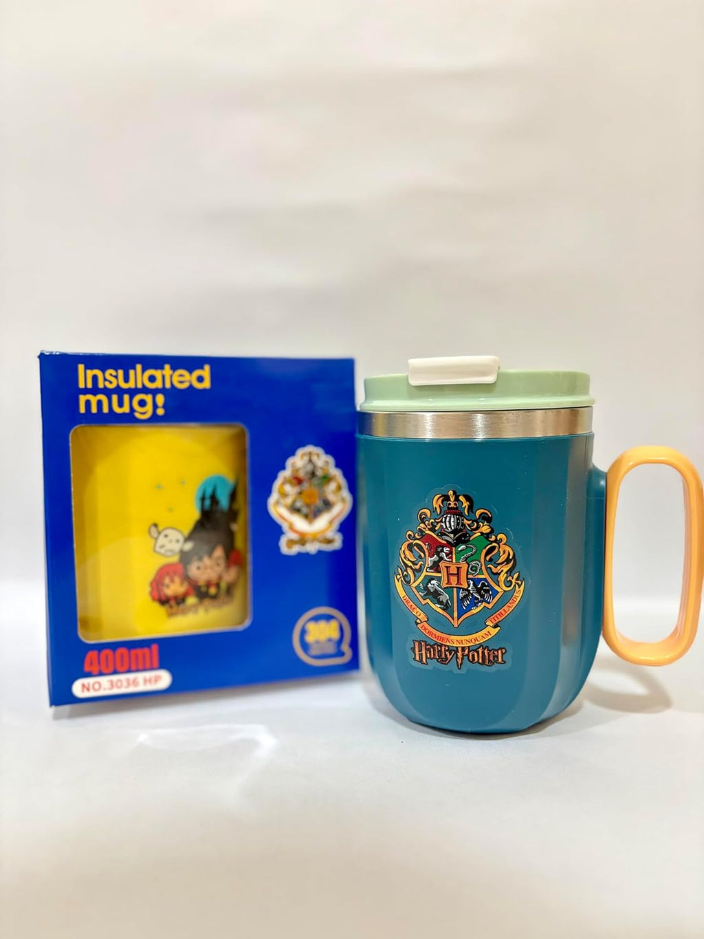 Insulated Mug with Lid and Straw | Stainless Steel Travel Coffee Mug for Harry Potter Fans | Leak Resistant