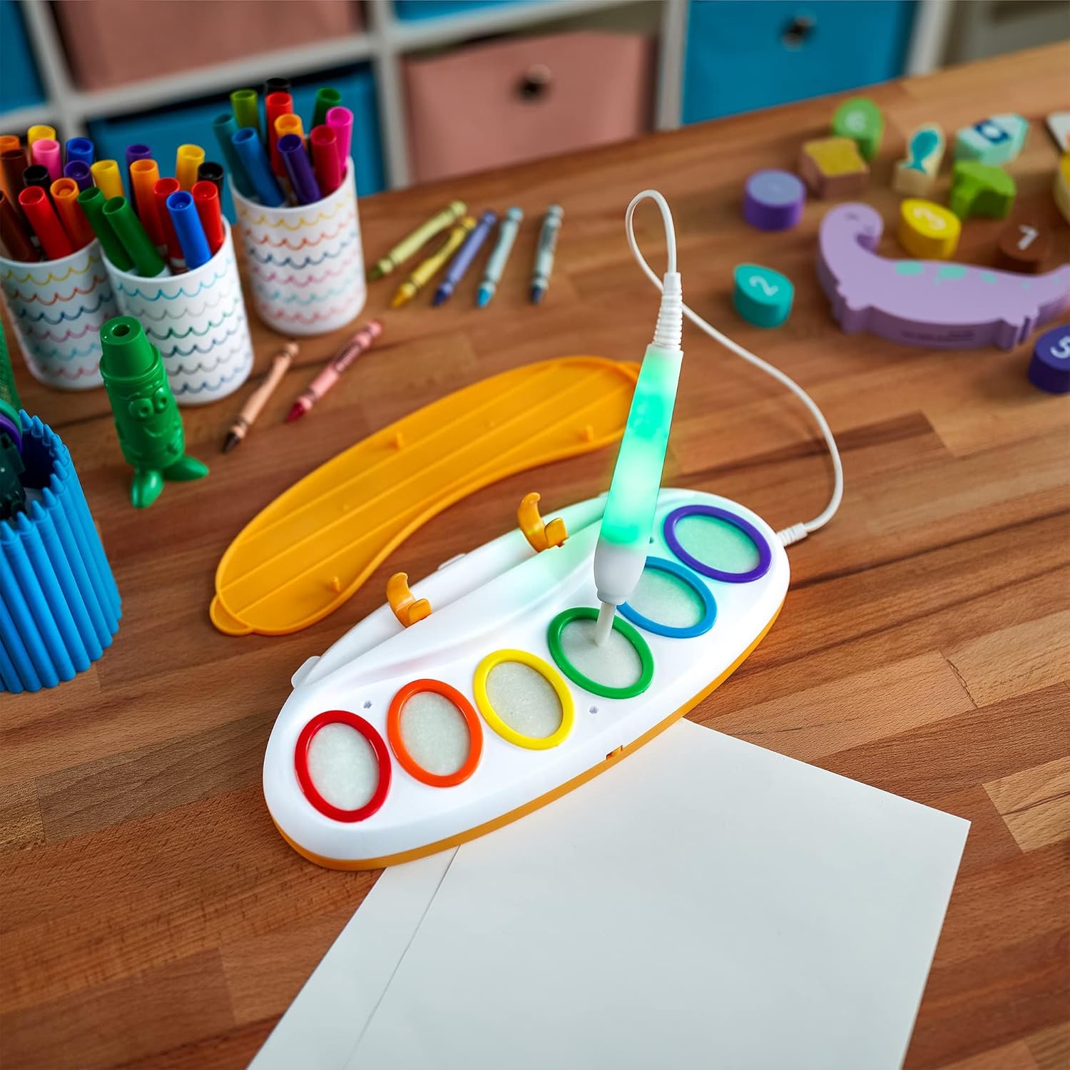 Color Wonder Mess Free Magic Light Brush Multicolor Ink No Spill Painting Pen for Kids Reusable Magic Drawing Brush Toy Safe & Creative Art Activity Set