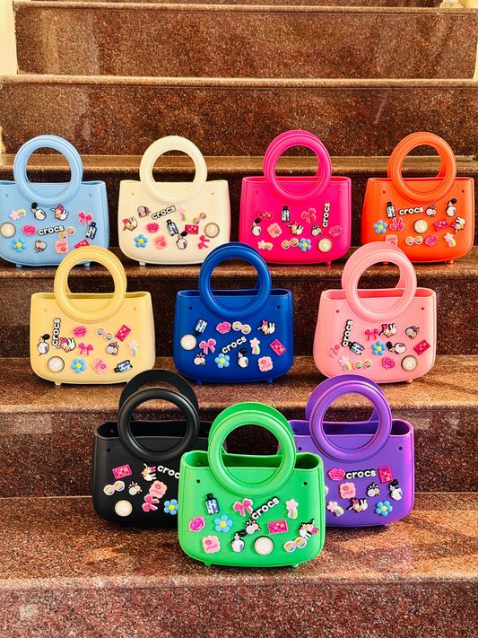 Silicon Crocs Hand Bag for Kids