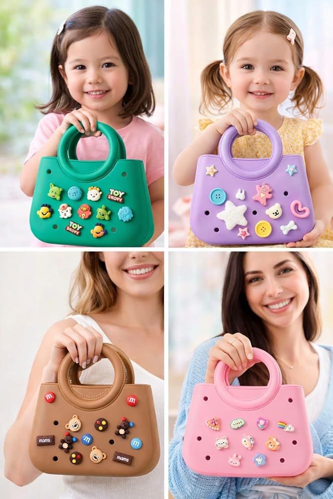 Silicon Crocs Hand Bag for Kids
