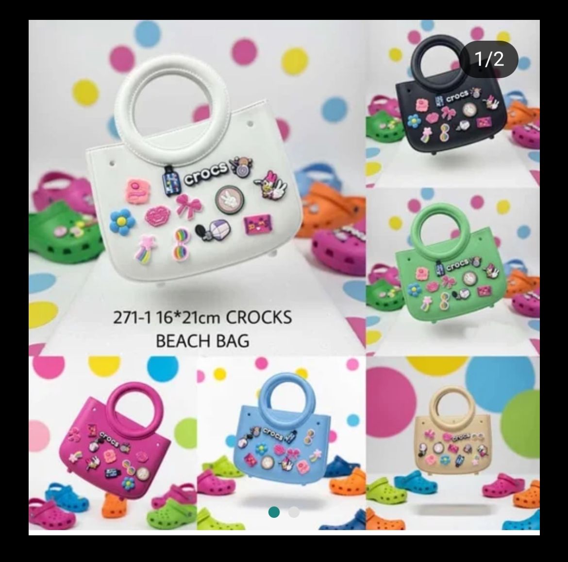 Silicon Crocs Hand Bag for Kids